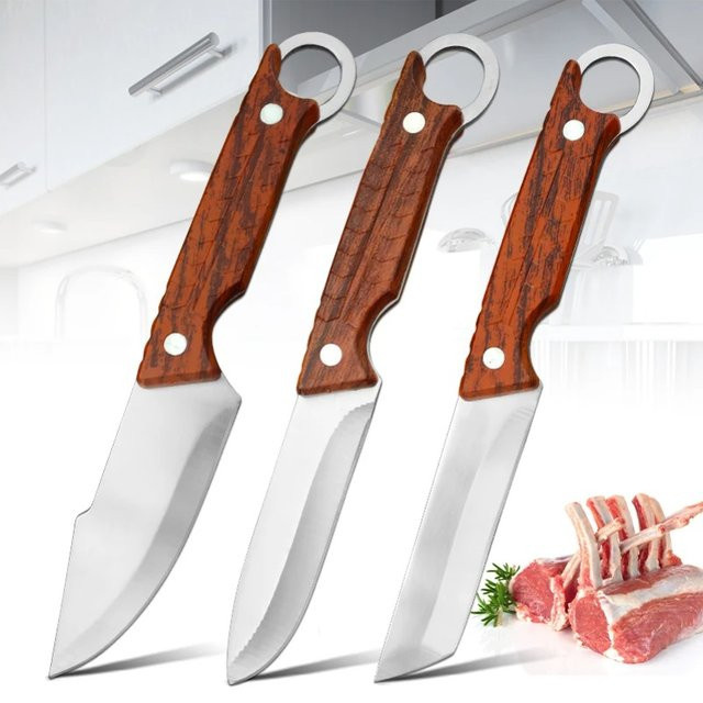 GuanQi Handgeschmiedetes Chefmesser mit Kunststoffgriff in Braun zum Schneiden von Fisch, Obst und Steak inklusive Schutzhülle - Bild 1