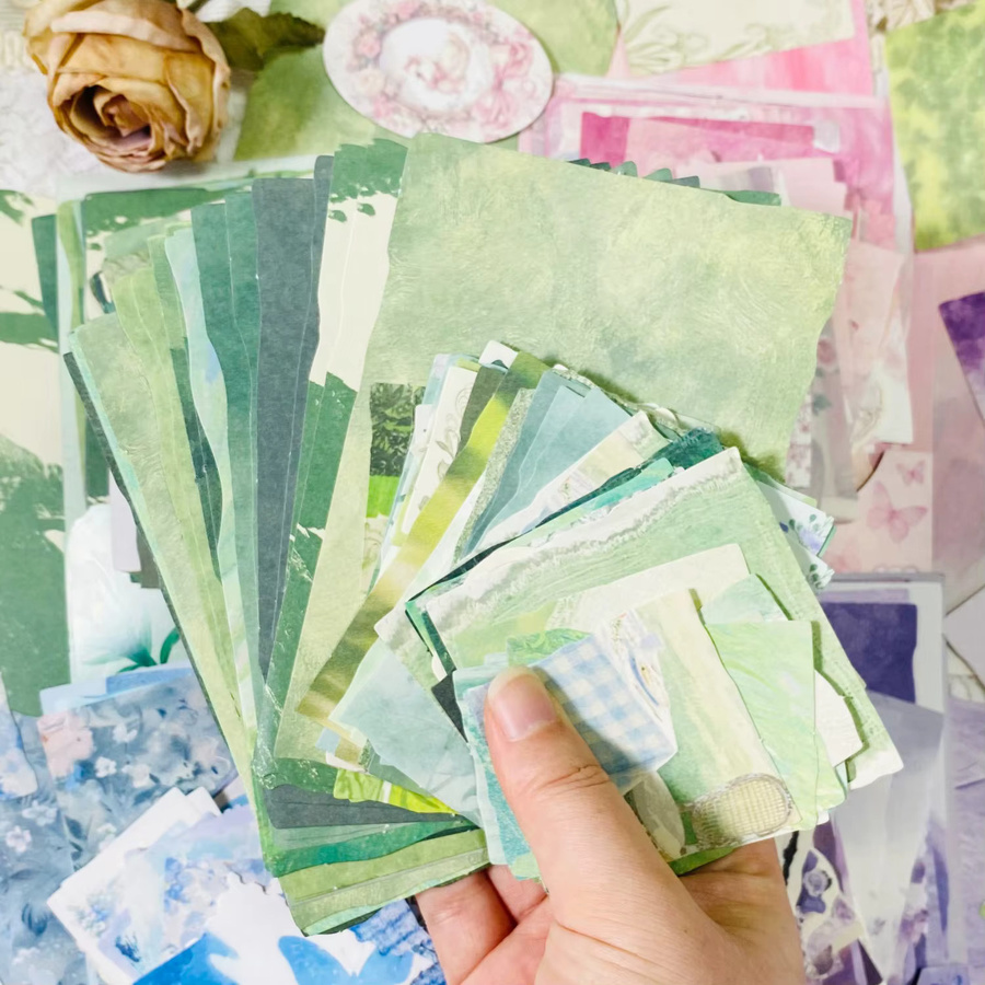 Journamm Scrapbook-Papier Set mit 100 Blatt für DIY-Bastelarbeiten und Scrapbooking-Zubehör - Bild 1