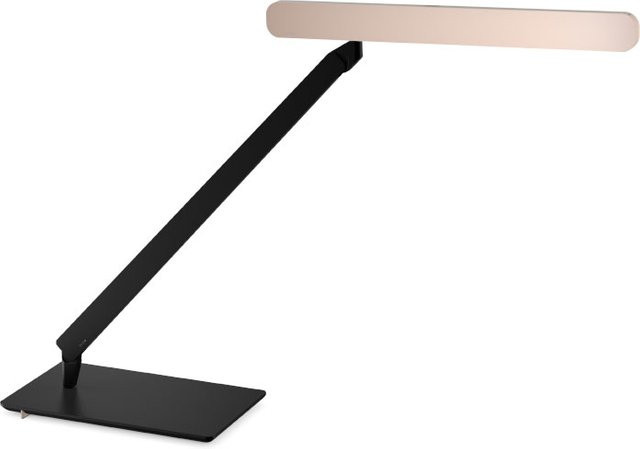 Occhio Taglio LED-Tischleuchte mit Occhio air Modul, Basis Schwarz matt und Kopf Gold matt, dimmbar und verstellbar - Bild 1
