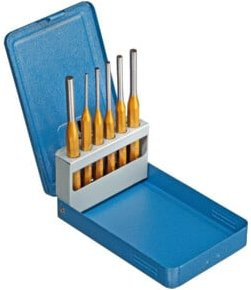 Gedore Splinttreiber-Satz 116 D, 6-teilig, Stahl in Silber/Blau mit Metallklappkassette - Bild 1