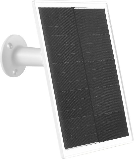 Aneng 10W Solarpanel für Überwachungskameras mit USB-C und Micro-USB Anschluss, IP65 wasserdicht, weiß - Bild 1