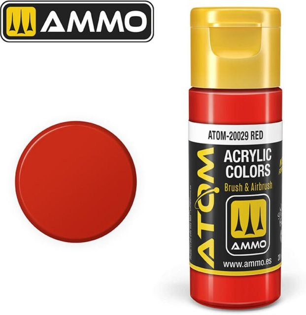 AMMO by MIG Jimenez ATOM COLOR Scarlet Red, Rot - Bild 1