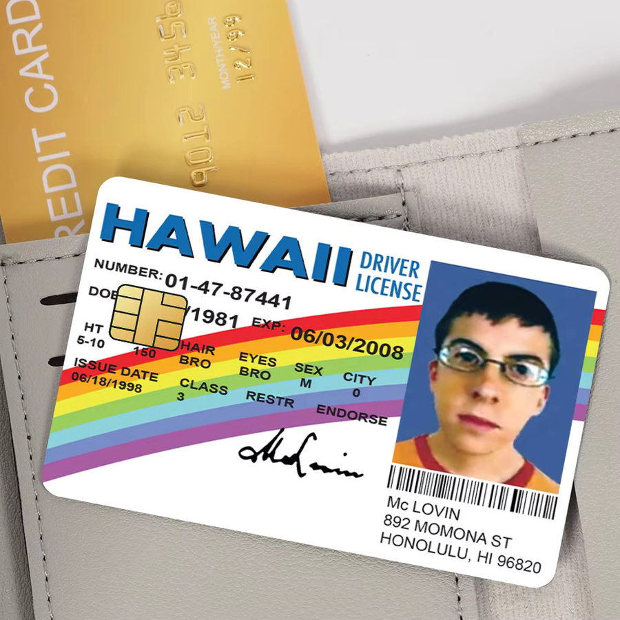 Potdemiel Mclovin Aufkleber für Bankkarten und Buspässe, wasserfeste Dekoration, 4 Stück, Mehrfarbig - Bild 2