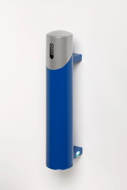PROREGAL Wandascher aus verzinktem Stahl in Blau, Rohrlänge 145 cm, H x B x T: 51 x 10 x 17 cm - Bild 1