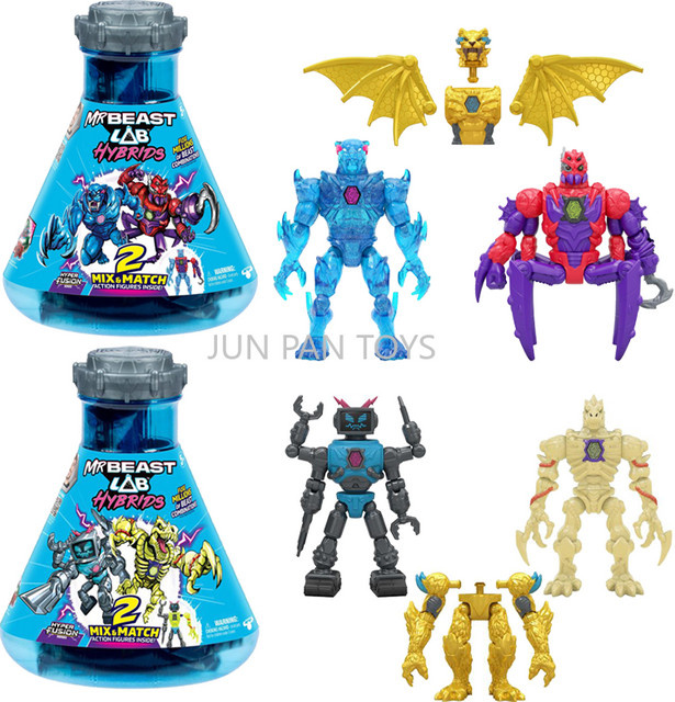 Moose MrBeast Lab Hybrids 2 Mix & Match, Actionfiguren, 2-teiliges Set - Bild 1