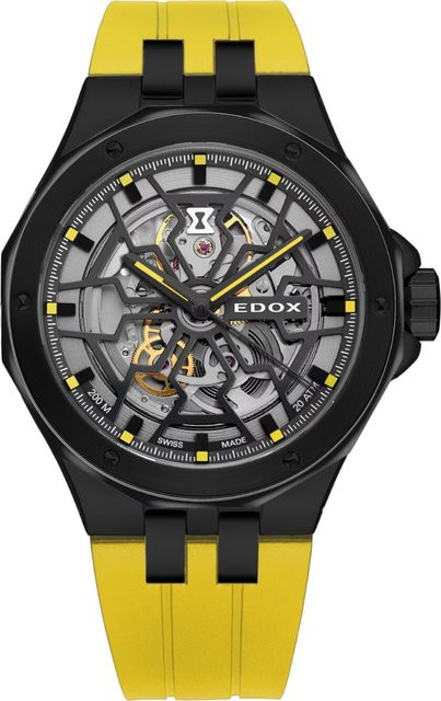 Edox Herrenuhr Delfin Mecano Skeleton, Automatik, Edelstahl, 43 mm, 20 ATM - Bild 1