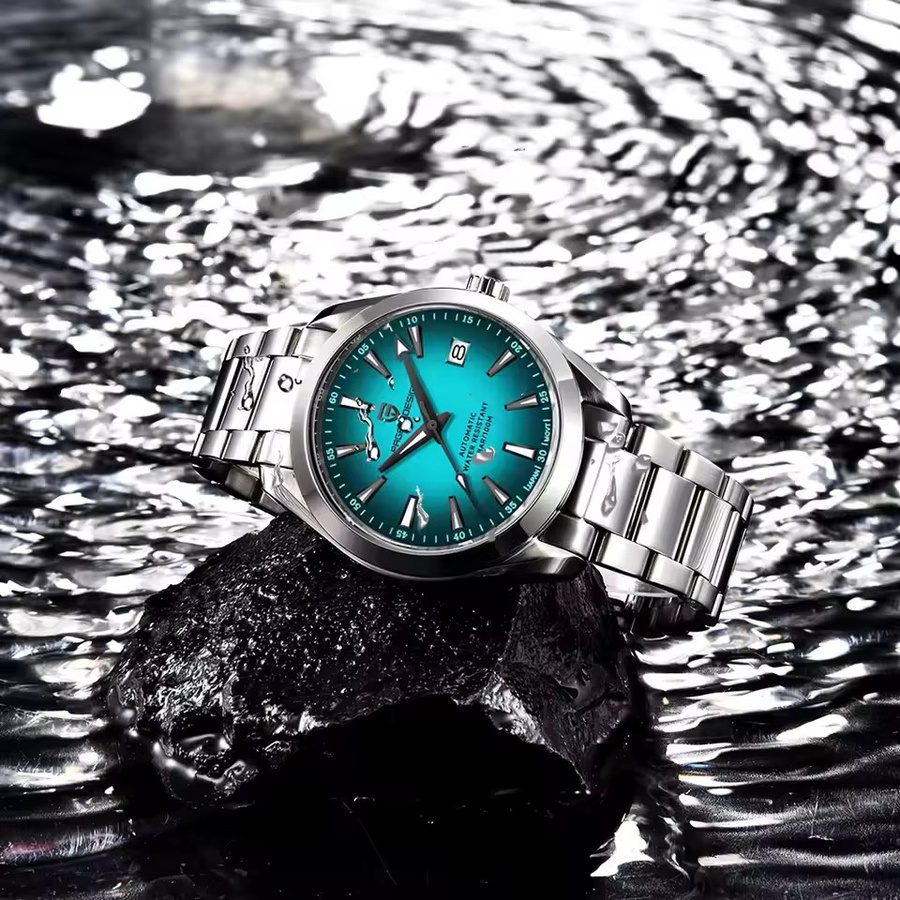 PAGANI DESIGN Armbanduhr, Automatik, Edelstahl, 40 mm, Herren, Blau - Bild 2