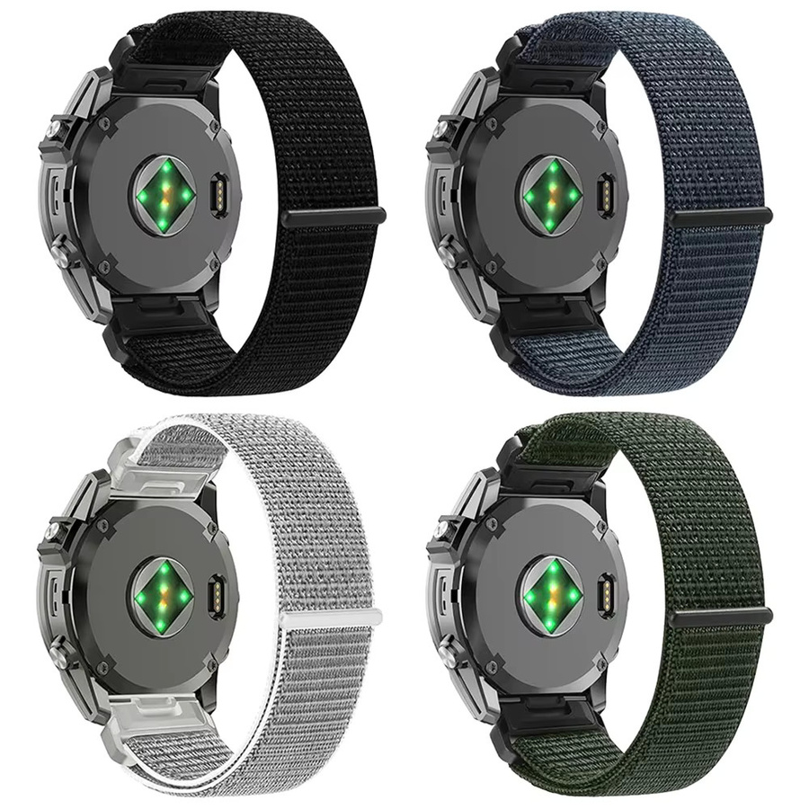 Uhrenarmband Nylon, geflochten, Schwarz, Unisex, 22 mm, 26 mm - Bild 6