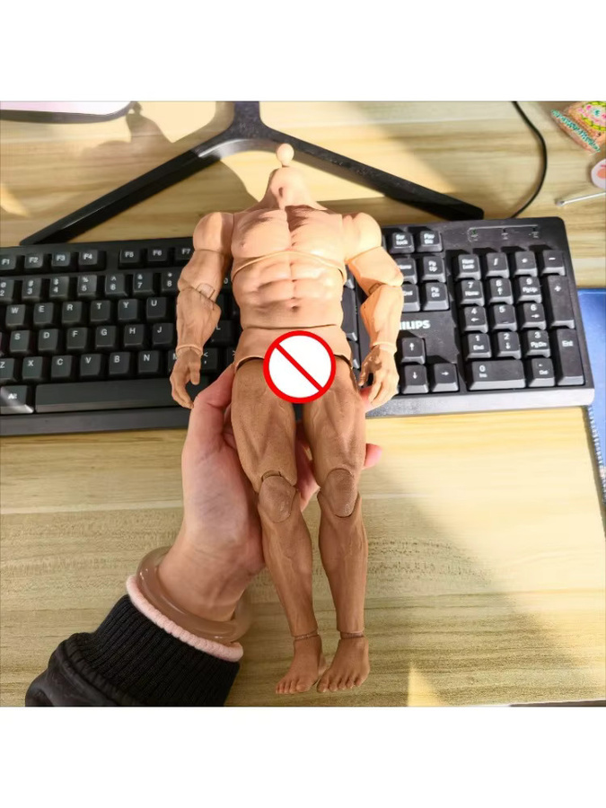 WorldBox Männlicher Soldat Muskelkörpermodell, 1/6 Maßstab, Actionfiguren Kopfskulptur - Bild 5