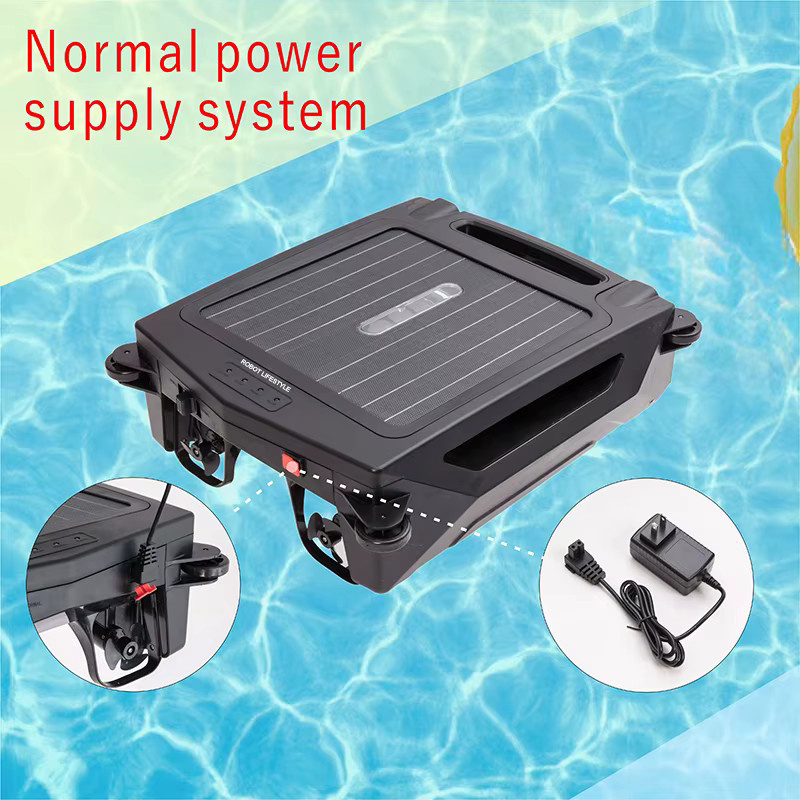 Robot lifestyle Pool Surface Skimmer Roboterreiniger mit Solarpanel und 2500 mAh Lithiumbatterie für Schwimmbäder - Bild 2