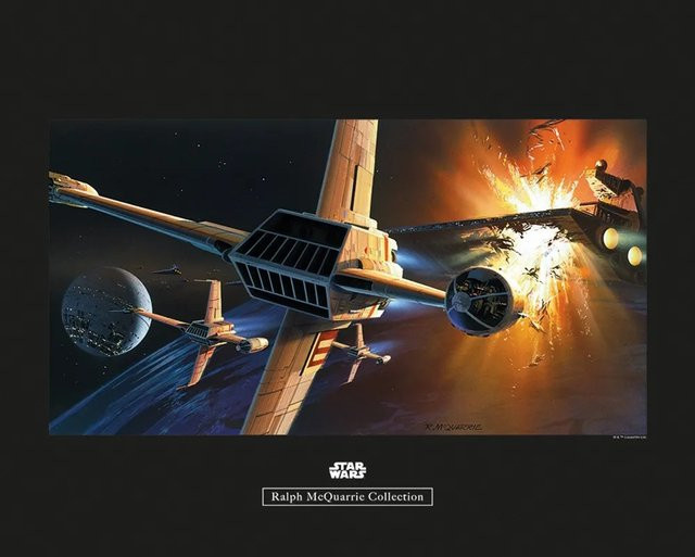 Komar Wandbild Star Wars Orbit War Paper Poster Multicolor B: 50 cm, H: 40 cm - Bild 1