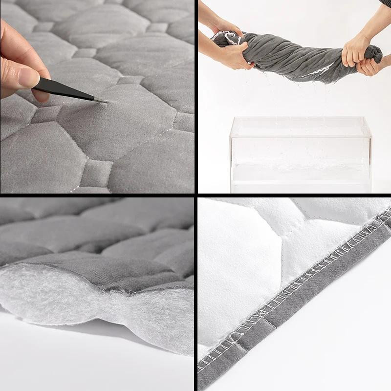 Weicher und verdickter Bett-Kopfteil-Bezug als Anti-Staub-Schutz, B: 170 cm, H: 70 cm - Bild 3