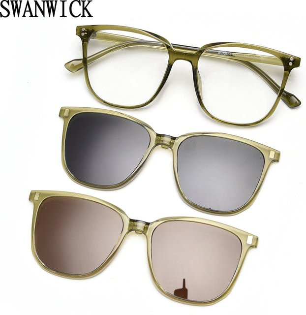 Swanwick Sonnenbrille, Vollrand, Square, TR90, polarisiert, Unisex, schwarz, braun - Bild 1