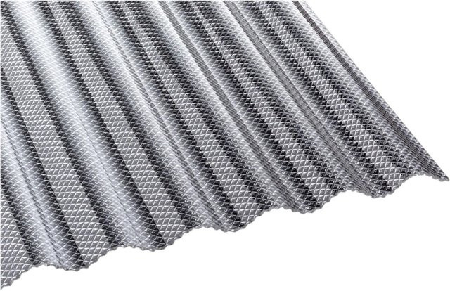 Tejemacro PC-Lichtwellplatte S76/18 aus Polycarbonat, Glasklar, B/T/H: 300,0 x 104,5 x 0,28 cm - Bild 1