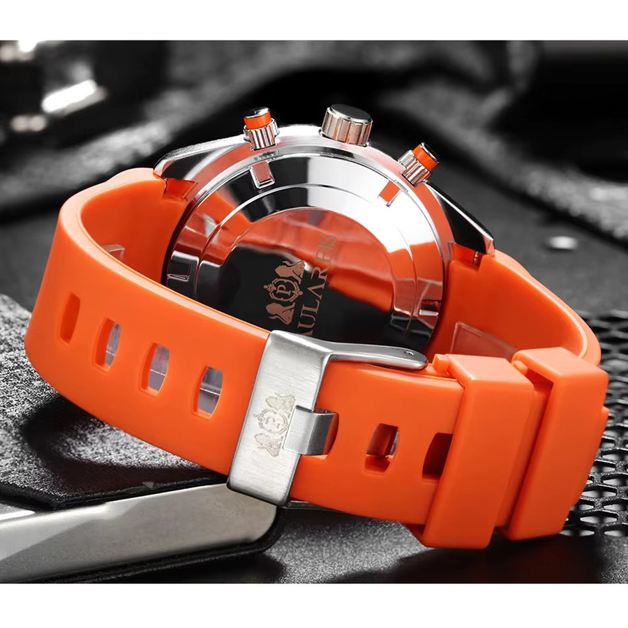 PAULAREIS Armbanduhr Automatik, Edelstahl, Kautschukarmband, Herren - Bild 6