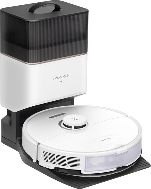 Roborock S8+ Saug- und Wischroboter in Weiß mit App-Steuerung, Ladestation und Anti-Tangle-Rolle für Tierhaare sowie Smart-Home-Integration - Bild 1