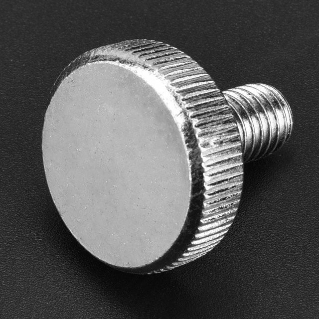 10 Stück Fishine M8 Flache Rändelschrauben aus verzinktem Kohlenstoffstahl in Silber (M8 x 16 mm) - Bild 1
