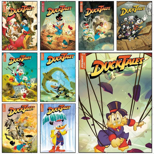 Cartoon Ente Anime T-Tales Wandbild Selbstklebender Wasserdichter Poster Aufkleber in Mehrfarbig - Bild 1