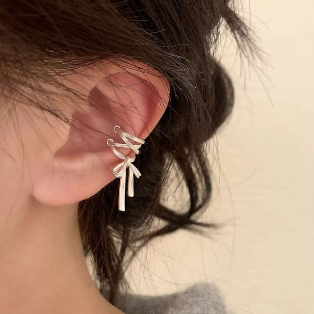 Lakecrystal Clip Ohrringe Manschette, 925 Silber, Damen - Bild 1