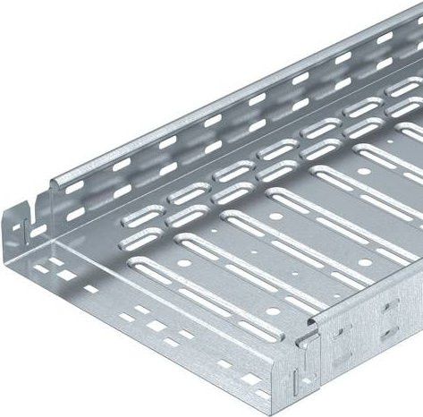 OBO Bettermann Kabelrinne in Silber, L: 300 cm, B: 20 cm, H: 6 cm - Bild 1