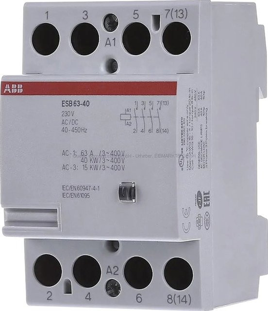 ABB Installationsschütz 63 A grau - Bild 1