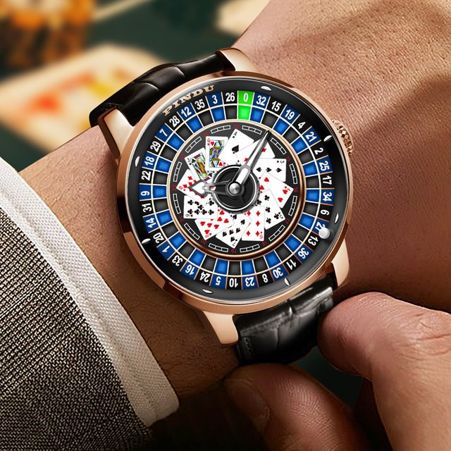 PINDU Design Herrenuhr, Automatik, Edelstahl, Saphirglas, Roségold - Bild 1