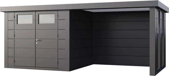 Telluria Gerätehaus Classico in Silber mit Außenmaß B: 572 cm, H: 219 cm, T: 258 cm - Bild 1