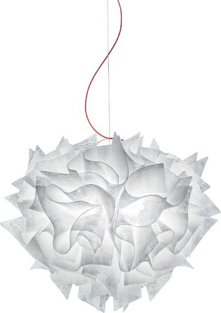 Slamp Veli Suspension Small Pendelleuchte Couture in Rot, dimmbar mit E27 Fassung - Bild 1