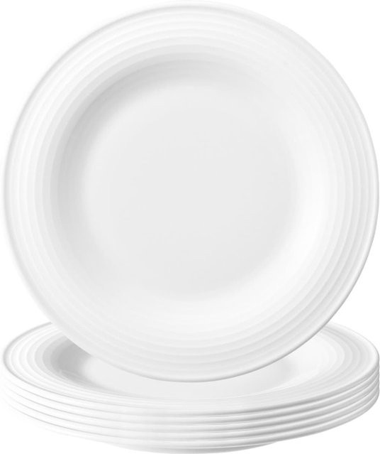 Seltmann Weiden Brotteller Beat Color Glaze Multicolour Weiß aus Porzellan 6er Set Durchmesser: 17 cm - Bild 1