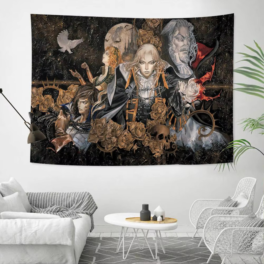 Potdemiel Wandteppich Buddha Boho Design Multicolour B: 70 cm, H: 50 cm - Bild 5