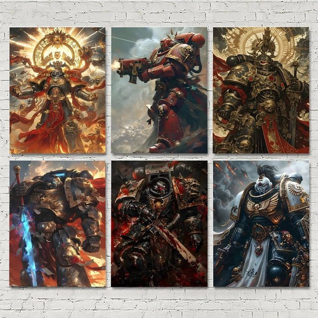 Hot Game W-WarhammerS Vintage Wandkunst Poster in Multicolour für dein Zuhause oder Arbeitszimmer - Bild 1