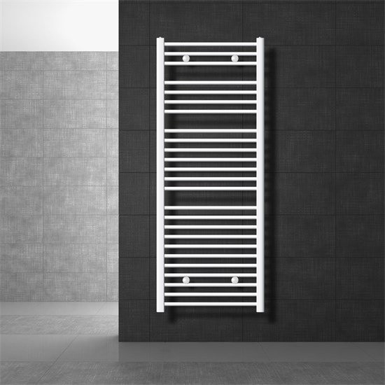 LuxeBath Badheizkörper Sahara Weiß gerade mit Seitenanschluss B: 60 cm, H: 150 cm - Bild 1