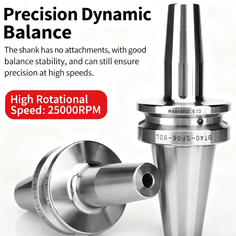 SYS Schrumpf-Werkzeughalter BT30 BT40 Präzision 0,002 mm gesintert Farbe Silber für 3 bis 12 mm - Bild 2