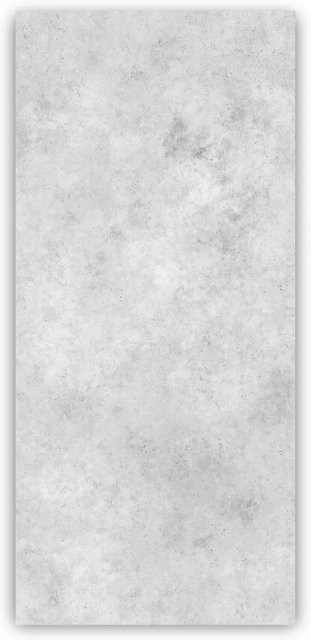 Walllux Duschrückwand Beton Hell in Steinoptik, Alu-Verbund, Farbe: Grau, B/H: 90 x 200 cm - Bild 1