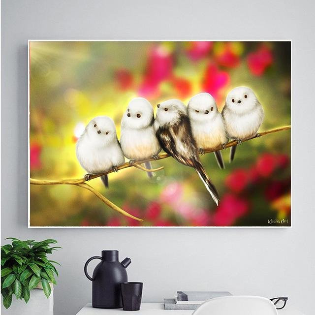 FIYO 5D DIY Diamantmalerei Cartoon Diamantkunst Stickerei Set mit Tierprint in Multicolour, B x H: 20 x 30 cm - Bild 1