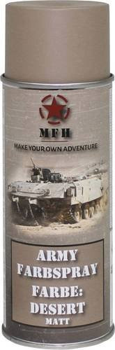 MFH Military & Adventure 40348 Farbspray Desert Matt RAL 1019 Wüstengelb, 400 ml, B: 6,5 cm, H: 20 cm - Bild 1