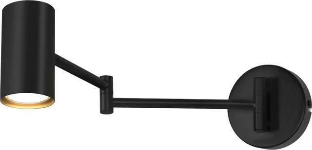 NETTLIFE Wandleuchte Vintage Schwarz aus Metall mit GU10 Fassung und schwenkbarem Design - Bild 1