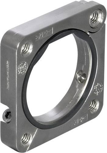 Intercontec Metallflansch klappbar M23 E0.222.02 aus Stahl in Silber - Bild 1