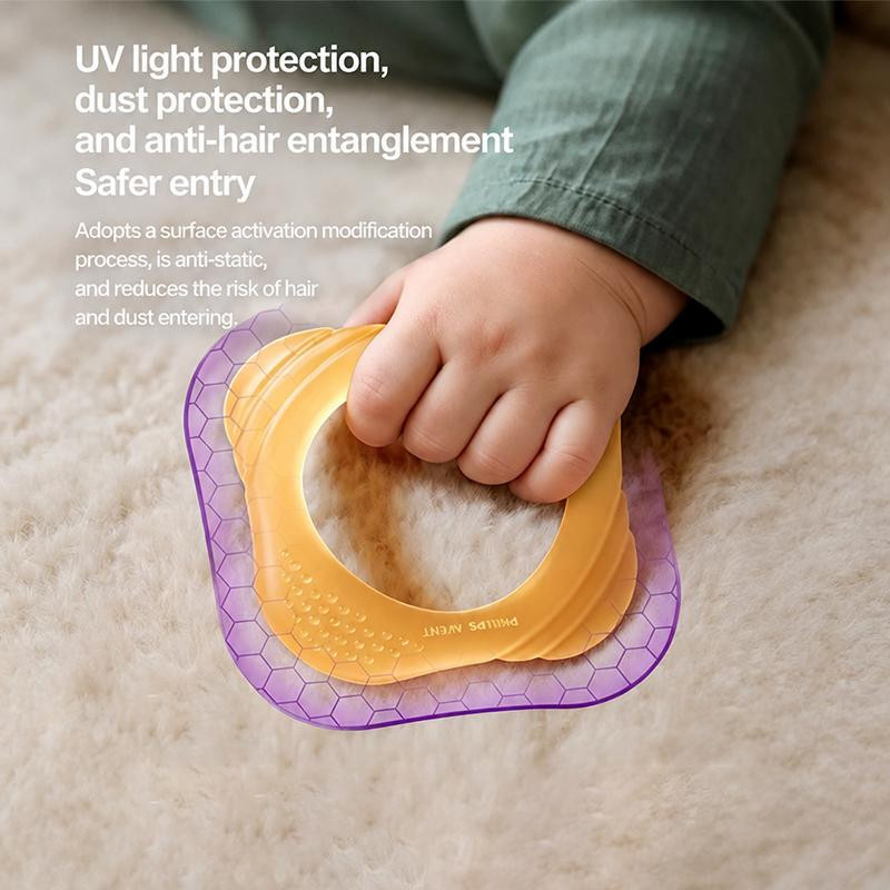 Philips Avent Silikon-Beißring für Babys in Bernsteigelb und Hellblau - Bild 2