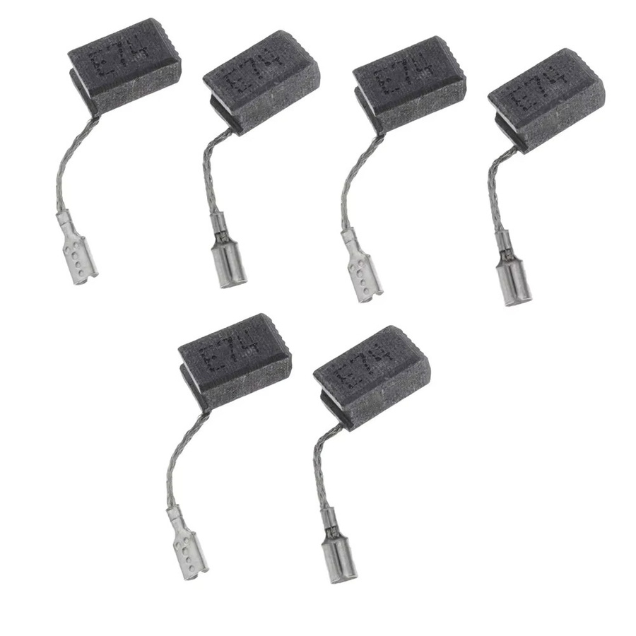6er Set Kohlebürsten für Bosch Elektrowerkzeuge GWS 7-100 GWS 7-115 E GWS 7-125 GOP 250 CE B/H/T: 6,5 x 8 x 13 mm - Bild 2