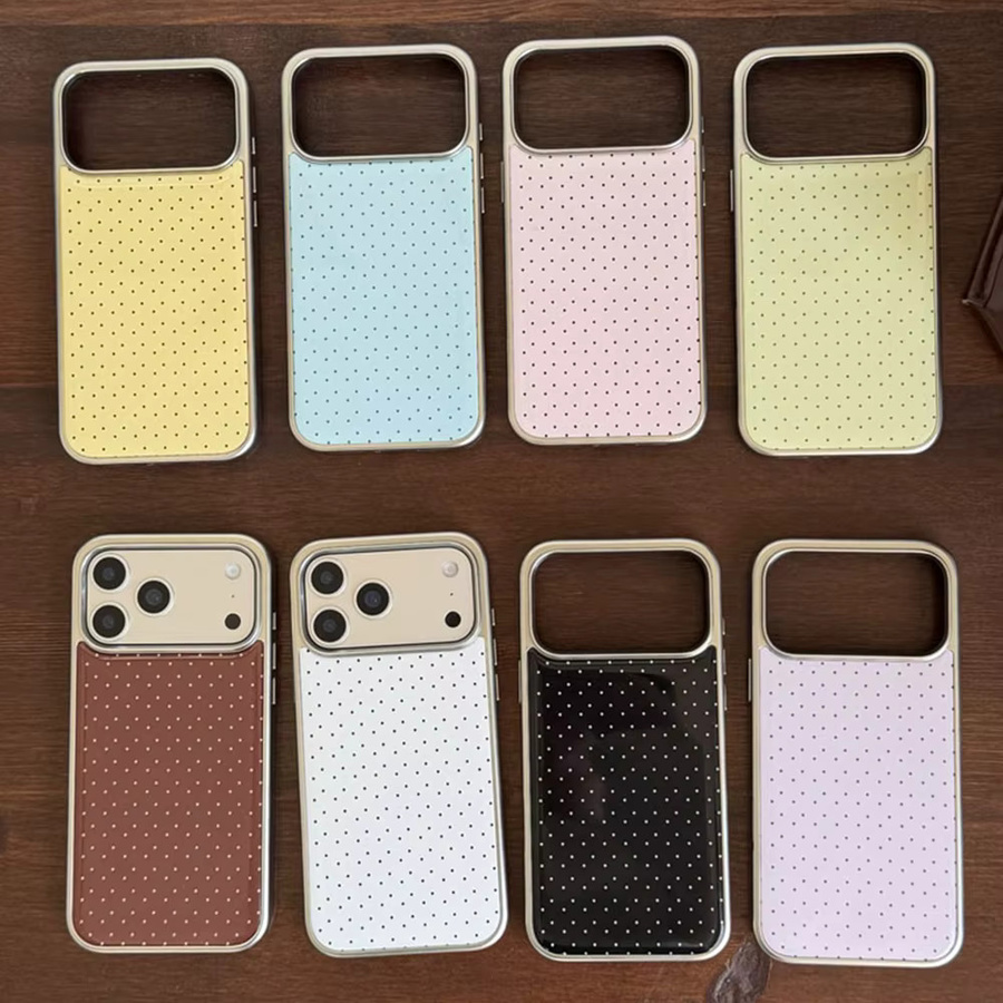Potdemiel Koreanische Polka Dot Handyhülle für iPhone 17 16 15 14 13 12 11 Pro Max X XR Air Plus, Transparent, Weiche Rückseite - Bild 3
