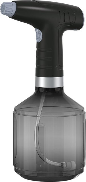 Alloet Automatischer Bewässerungszerstäuber mit 900 ml Volumen, USB wiederaufladbar, Bewässerungsflasche für den Haushalt mit 360 Grad drehbarer Düse, Schwarz/Grau - Bild 1
