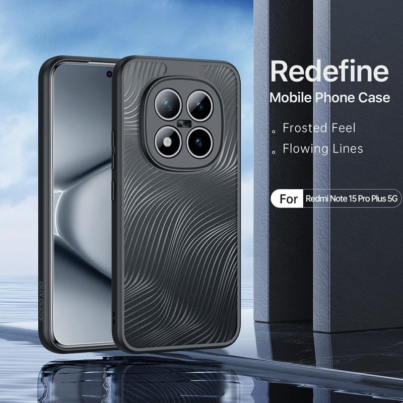 DUX DUCIS Aimo Stoßfeste Handyhülle für Xiaomi Redmi Note 15 Pro 5G und Note 15 Pro Plus in Schwarz mit Matt-Effekt und Anti-Fingerabdruck-Beschichtung - Bild 4