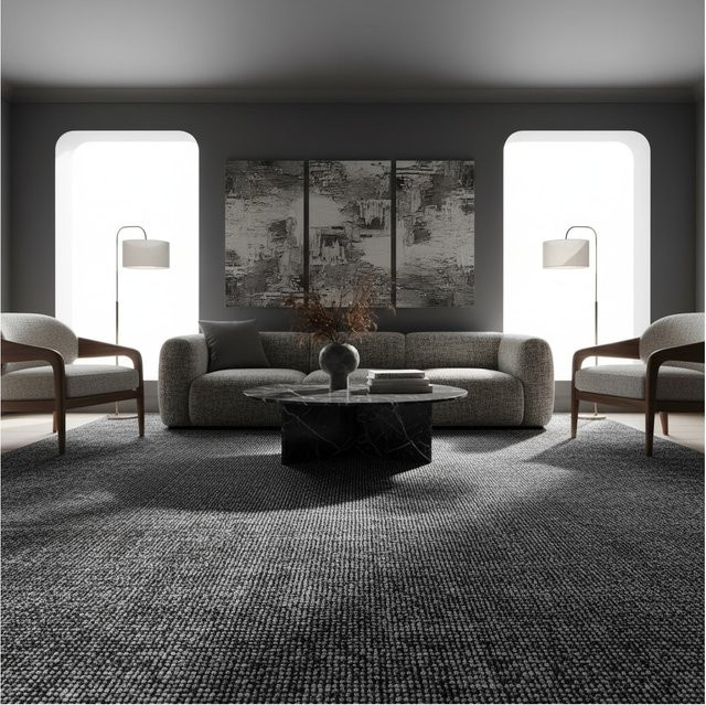 Waschbarer Baumwollteppich Kadima Design, Grau, B: 80 cm, T: 150 cm - Bild 1