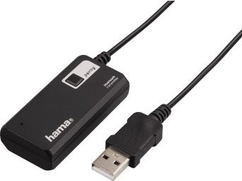 Hama Bluetooth-Audio-Sender Twin in Schwarz mit 3,5 mm Klinke und USB-C - Bild 1