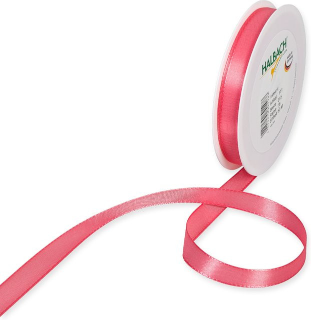 Halbach Taftband aus Polyester in Coral, Breite: 15 mm, Länge: 10 m - Bild 1