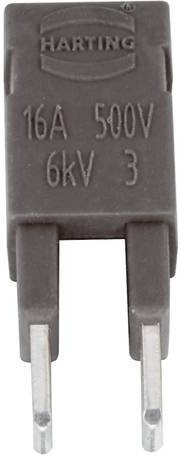 HARTING Steckbrücke 09330009822 aus Kunststoff in Schwarz und Grau - Bild 1