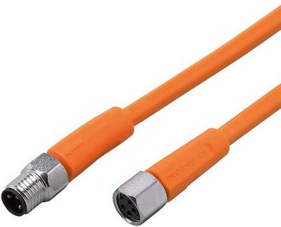 ifm electronic Verbindungsleitung EVT444, Stecker gerade, Buchse gerade, orange, 10 m, Polzahl 3 oder 4 - Bild 1
