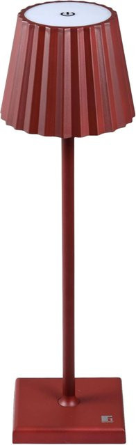 BERGNER LED-Tischleuchte Maroon in Rot, dimmbar und wiederaufladbar, B/H: 11,6 x 38 cm - Bild 1
