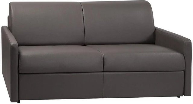 Vente-unique Schlafsofa Calife in Grau mit Kunstlederbezug, Breite: 170 cm - Bild 1